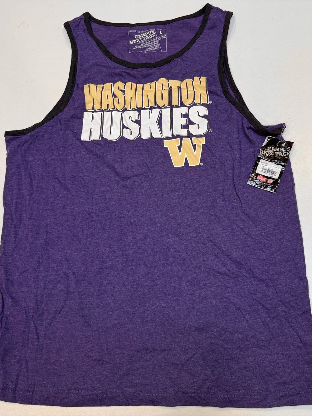 Campus Heritage Purple and Gold Washington Huskies Graphic Tank